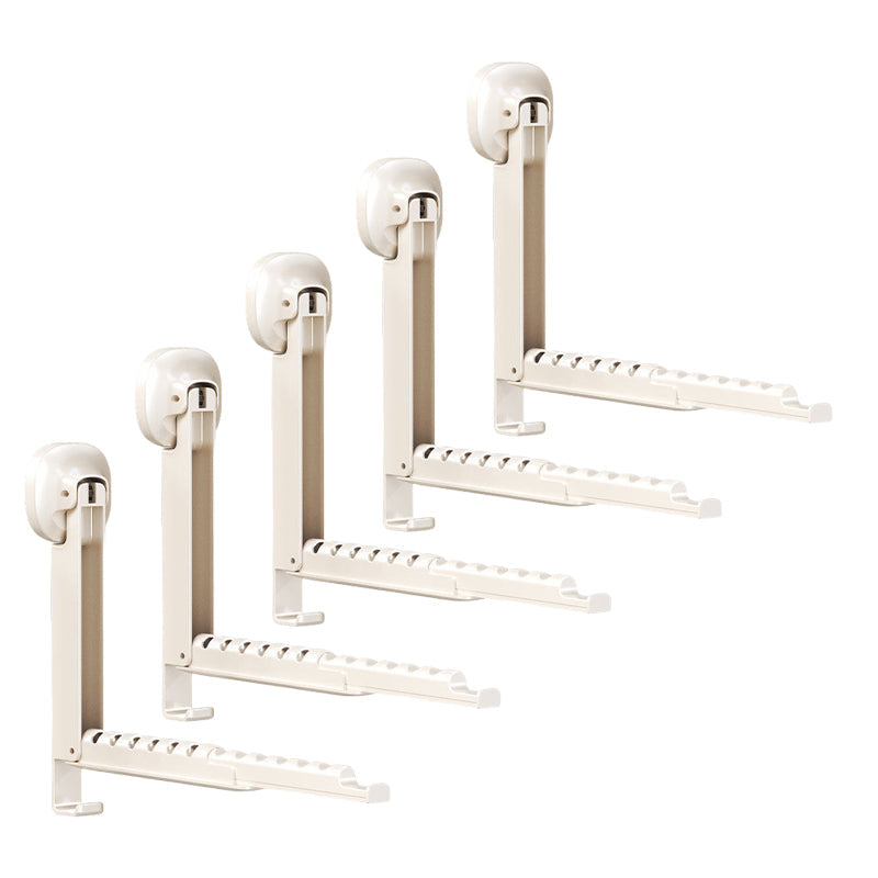Suction-Cup Telescoping Folding Clothes Rack
