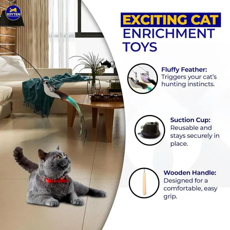 Interactive Self-Play Cat Toy - Keep Indoor Cats Active & Entertained