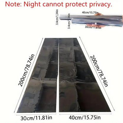 Anti-Peeping One-Way Window Film, Sun Block Privacy Sticker
