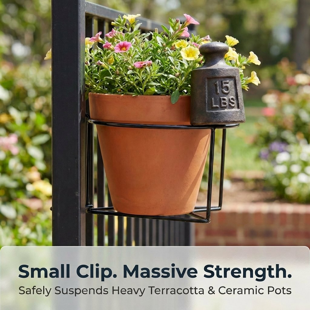 🌱Buy More Save More 🌿Railing Plant Hanger