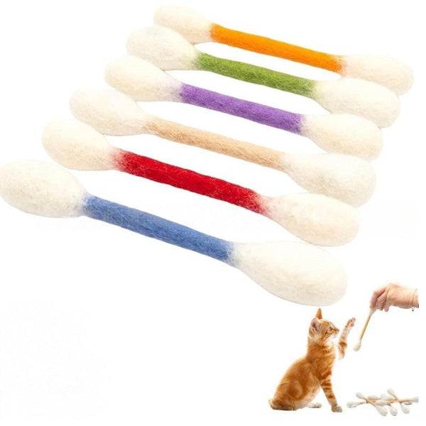 Oversized Catnip Chew Sticks for Cats – Soft Felt Interactive Cat Toys, 6 Pack