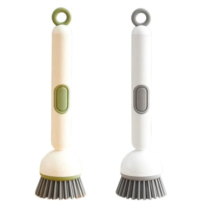 🔥BUY 1 GET 1 FREE🔥🥣Kitchen Essentials🍽️6-in-1 Dish Brush with Detergent Dispenser 360° Rotating Scrubber