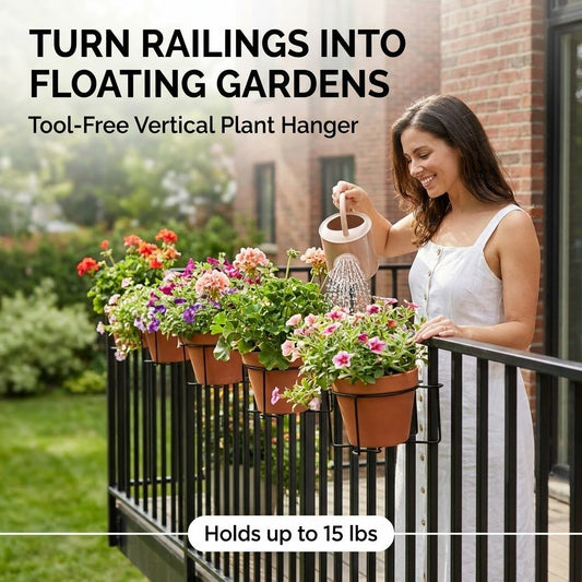 🌱Buy More Save More 🌿Railing Plant Hanger🏠🏠