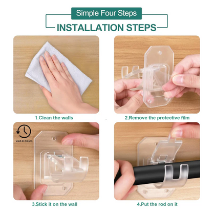 🔥 No-Drill Curtain Brackets — Hold Up to 13 lbs! 💪