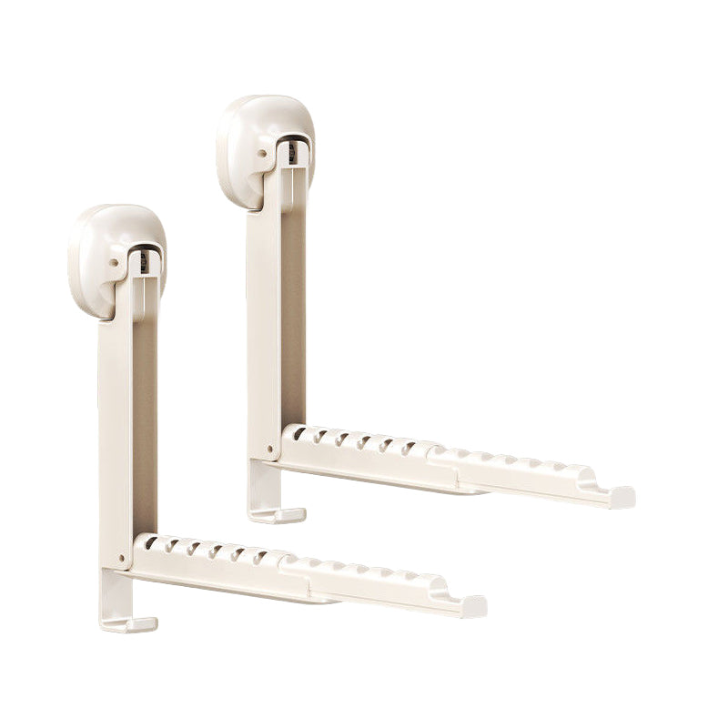Suction-Cup Telescoping Folding Clothes Rack