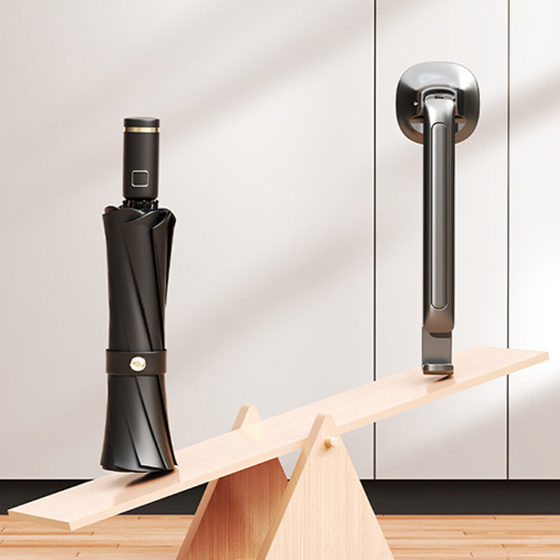 Suction-Cup Telescoping Folding Clothes Rack