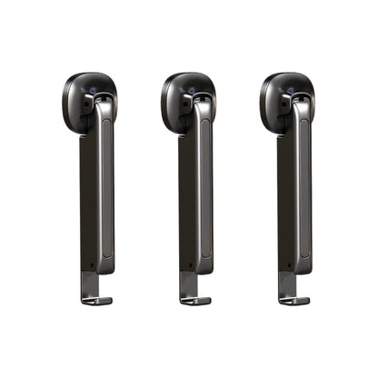Suction-Cup Telescoping Folding Clothes Rack
